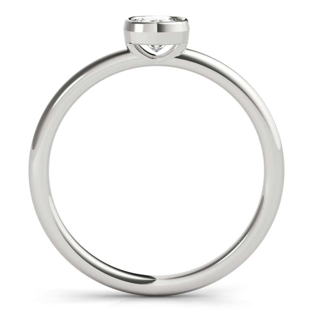 3/8 ct tw Lab Diamond Cushion Solitaire Stackable
