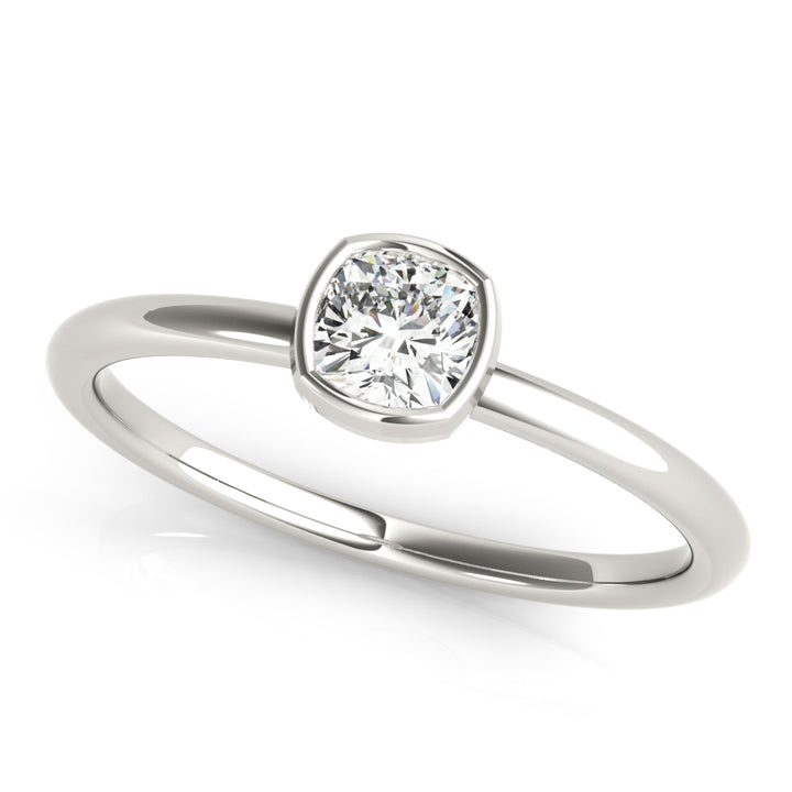3/8 ct tw Lab Diamond Cushion Solitaire Stackable