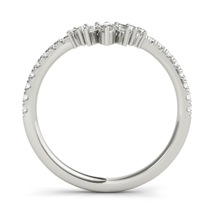 1/3 ct tw Lab Diamond Fashion Ring Marquise And Round