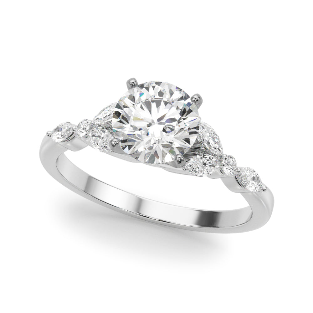 3/8 ct tw Lab Diamond Marquise & Round Engagement Ring