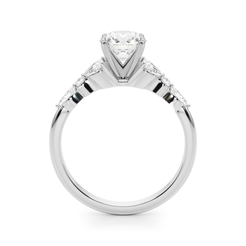 3/8 ct tw Lab Diamond Marquise & Round Engagement Ring