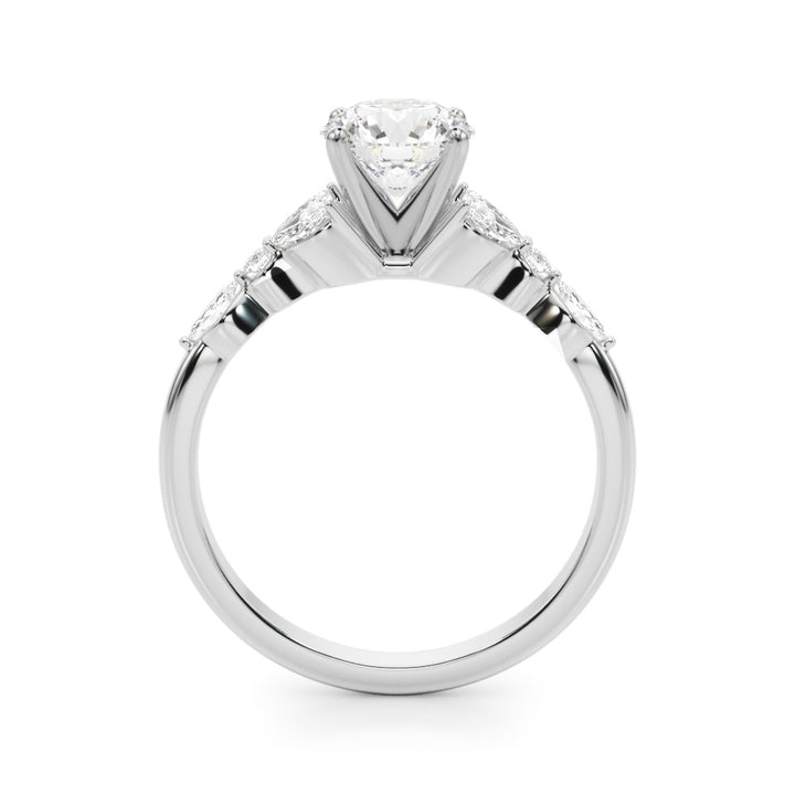 3/8 ct tw Lab Diamond Marquise & Round Engagement Ring