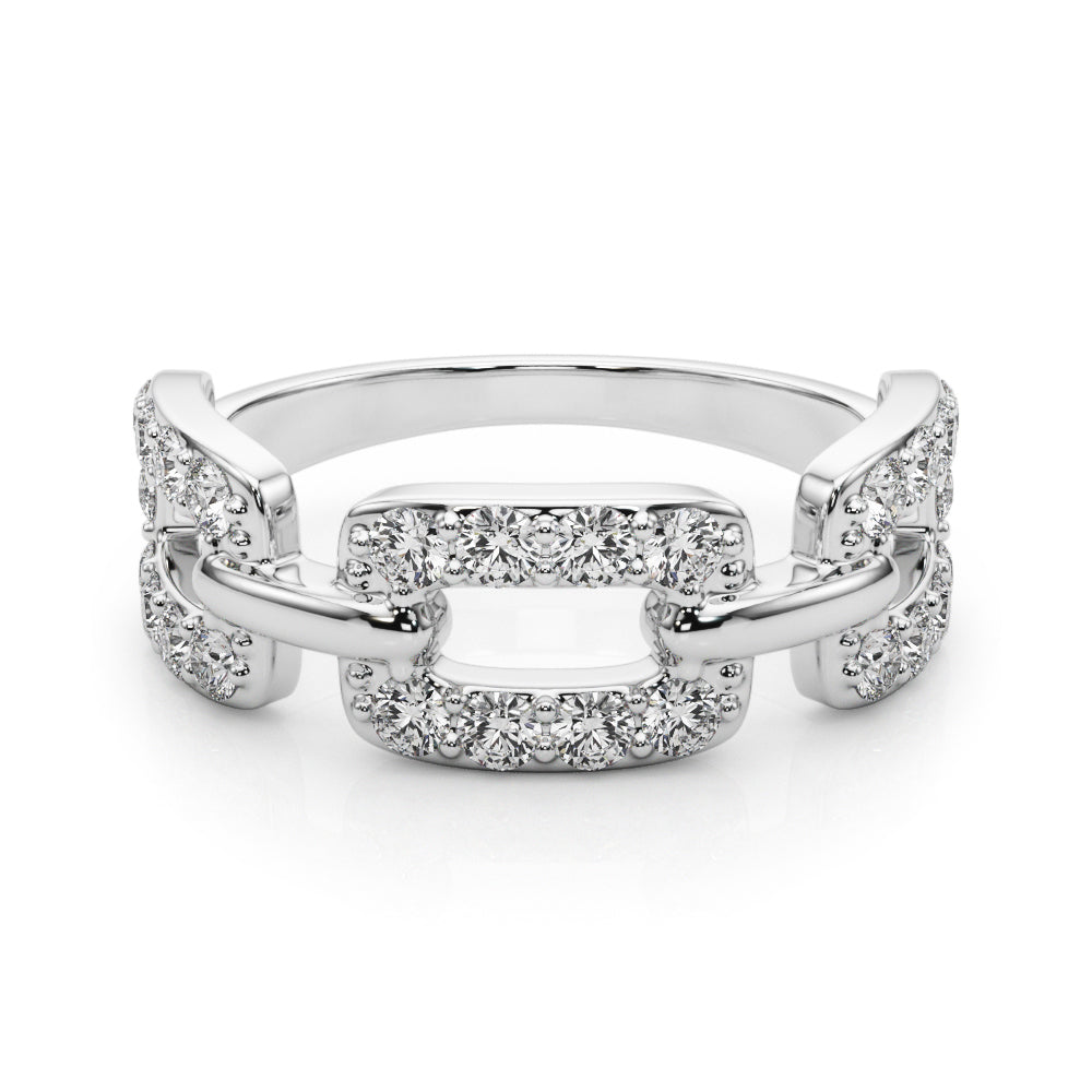 White Platinum Multi-Diamond Fashion Ring