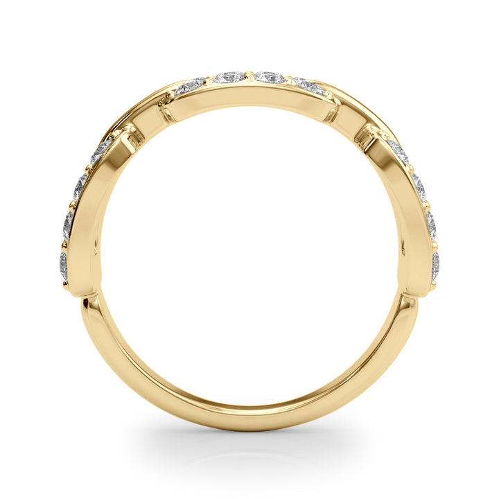 18K Yellow Gold Diamond Fashion Ring