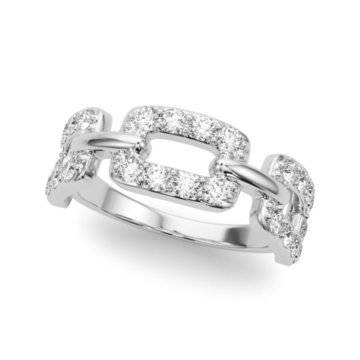 White Gold Multi-Diamond Fashion Statement Ring