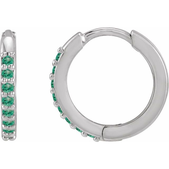 Accented Huggie Earrings