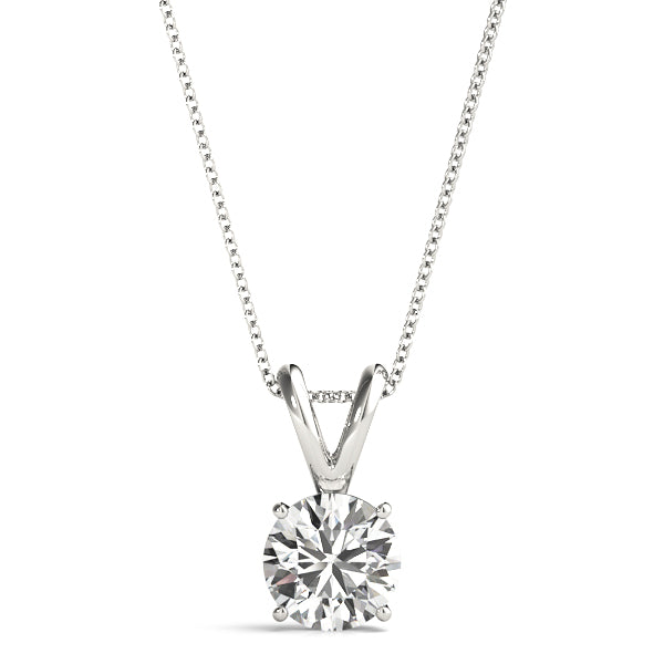 1 ct tw Lab Diamond 1Ct (6.5Mm)4Pr Wire Pendant