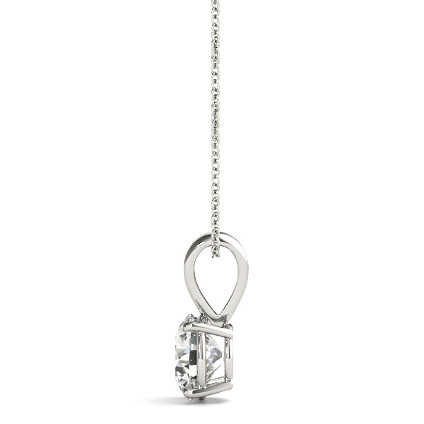1 ct tw Lab Diamond 1Ct (6.5Mm)4Pr Wire Pendant