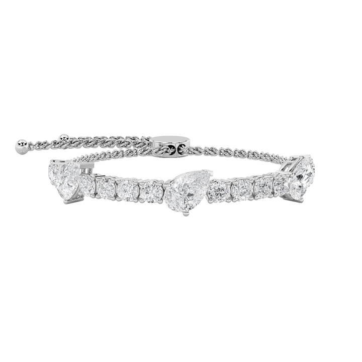 14K White Gold 4.5ctw Lab Diamond Tennis Bracelet