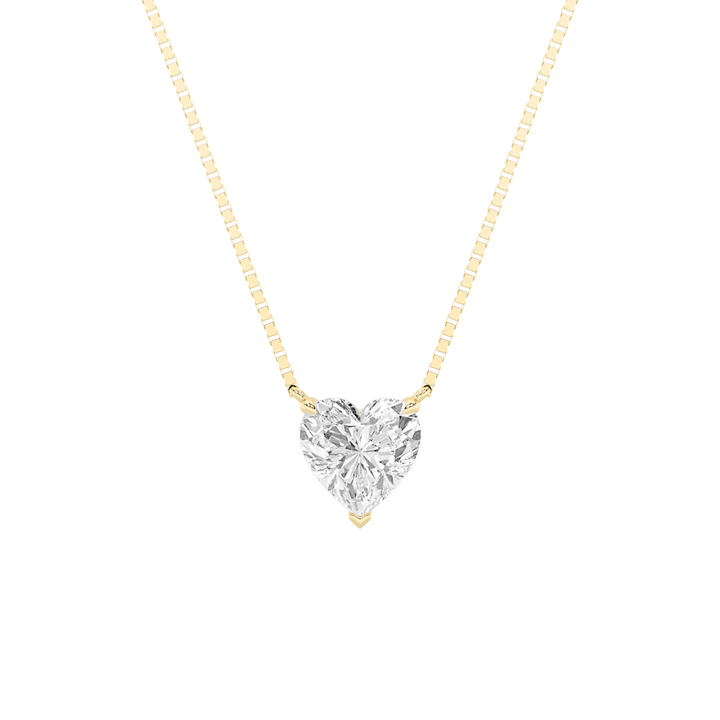 14K Yellow Gold Lab Diamond Pendant 1ctw