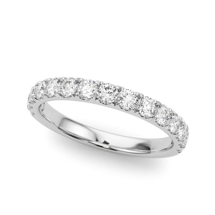 3/4 ct tw Lab Diamond Lab Grown Diamond Half Way Around Band