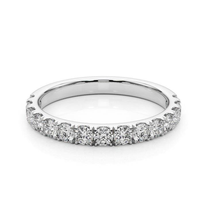 3/4 ct tw Lab Diamond Lab Grown Diamond Half Way Around Band
