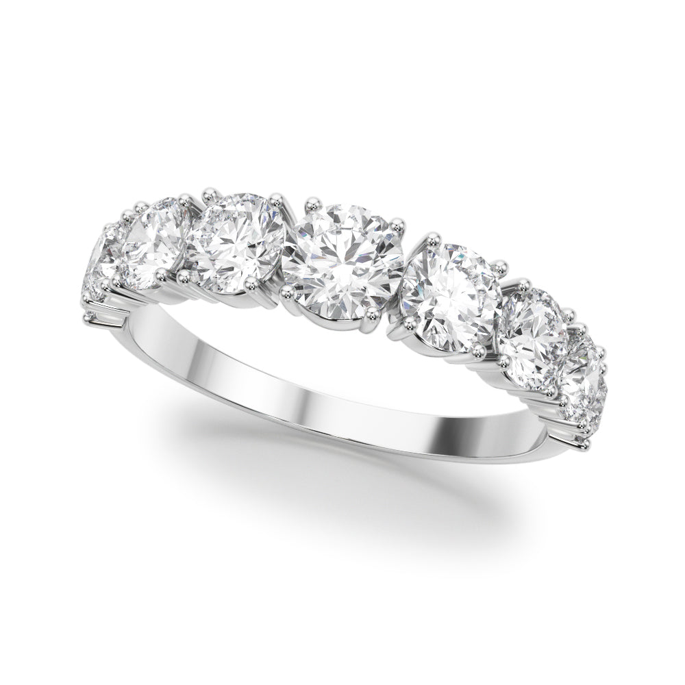 1 3/4 ct tw Lab Diamond Lab Grown Diamond 9 Stone Band Round