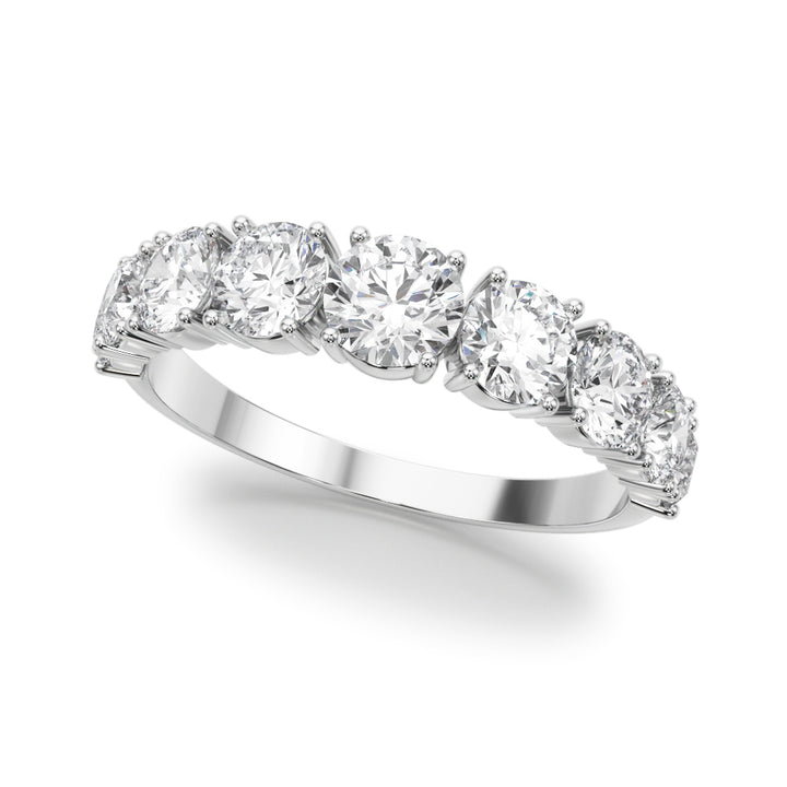 1 3/4 ct tw Lab Diamond Lab Grown Diamond 9 Stone Band Round