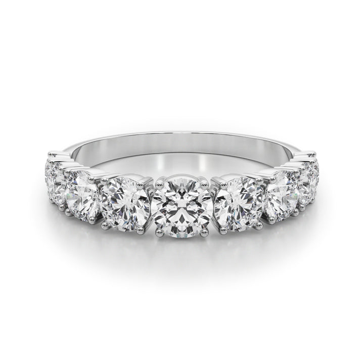 1 3/4 ct tw Lab Diamond Lab Grown Diamond 9 Stone Band Round