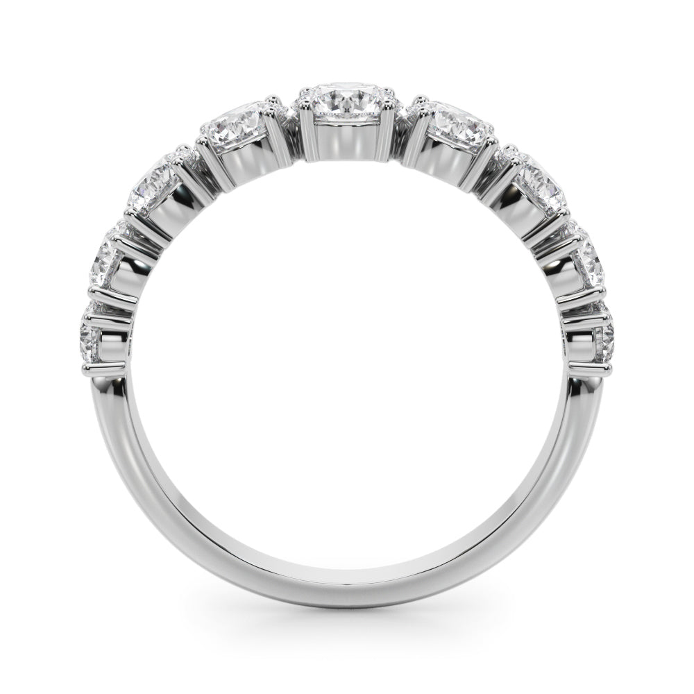 1 3/4 ct tw Lab Diamond Lab Grown Diamond 9 Stone Band Round