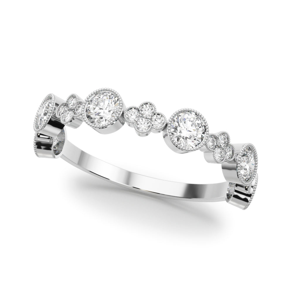 1/3 ct tw Lab Diamond Lab Grown Diamond Stackable Ring