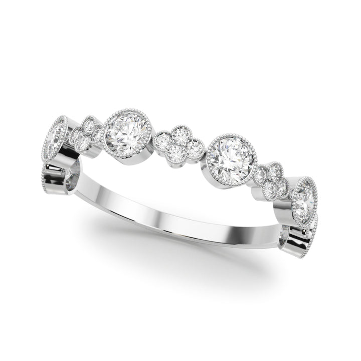 1/3 ct tw Lab Diamond Lab Grown Diamond Stackable Ring
