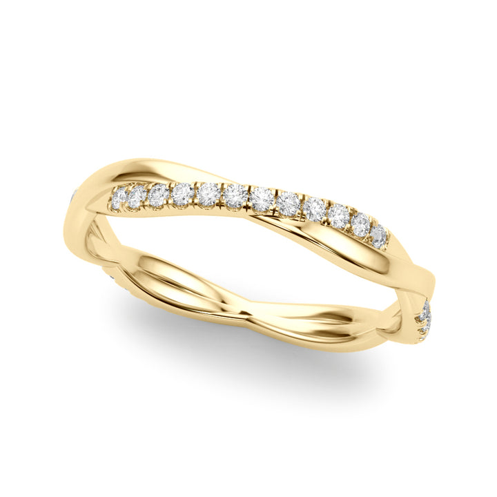 1/5 ct tw Lab Diamond Lab Grown Diamond Twisted Band