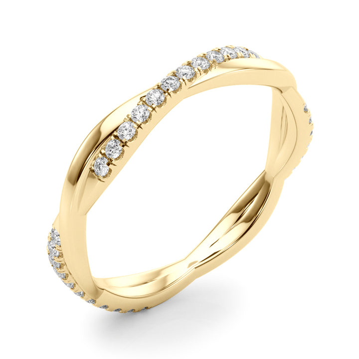 1/5 ct tw Lab Diamond Lab Grown Diamond Twisted Band