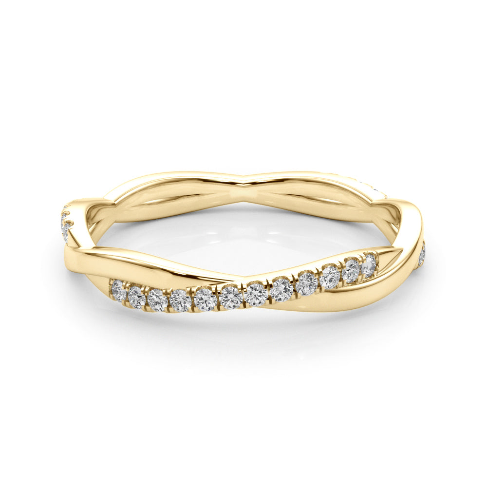 1/5 ct tw Lab Diamond Lab Grown Diamond Twisted Band