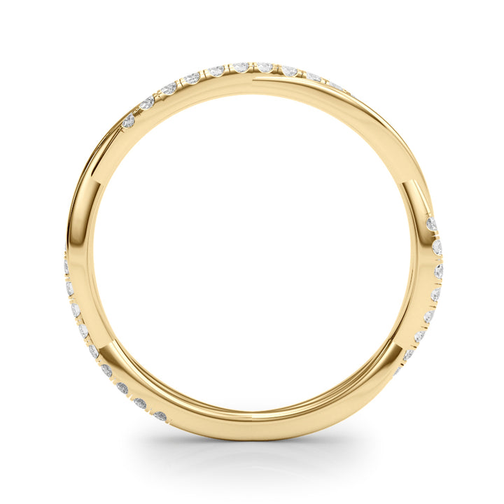 1/5 ct tw Lab Diamond Lab Grown Diamond Twisted Band