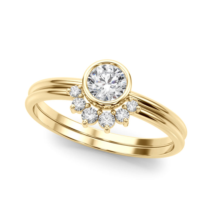 3/8 ct tw Lab Diamond Lab Grown Diamond Fashion Ring Round