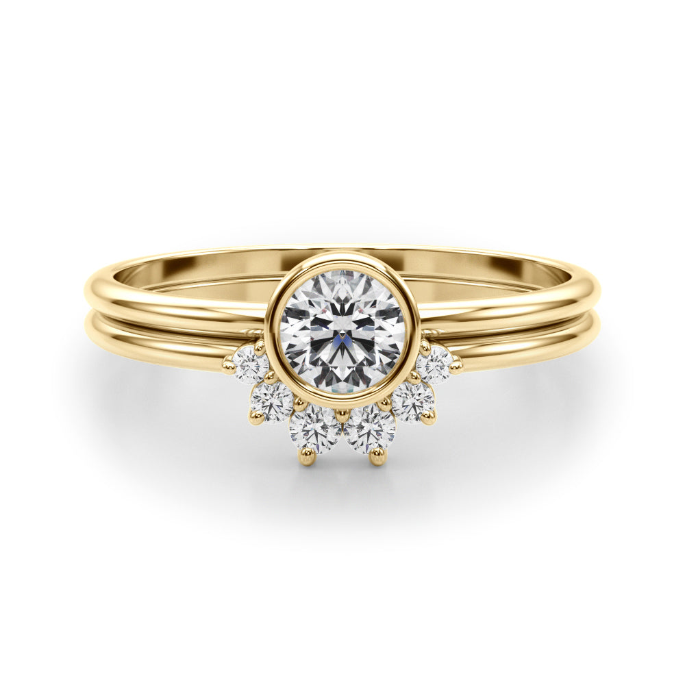 3/8 ct tw Lab Diamond Lab Grown Diamond Fashion Ring Round