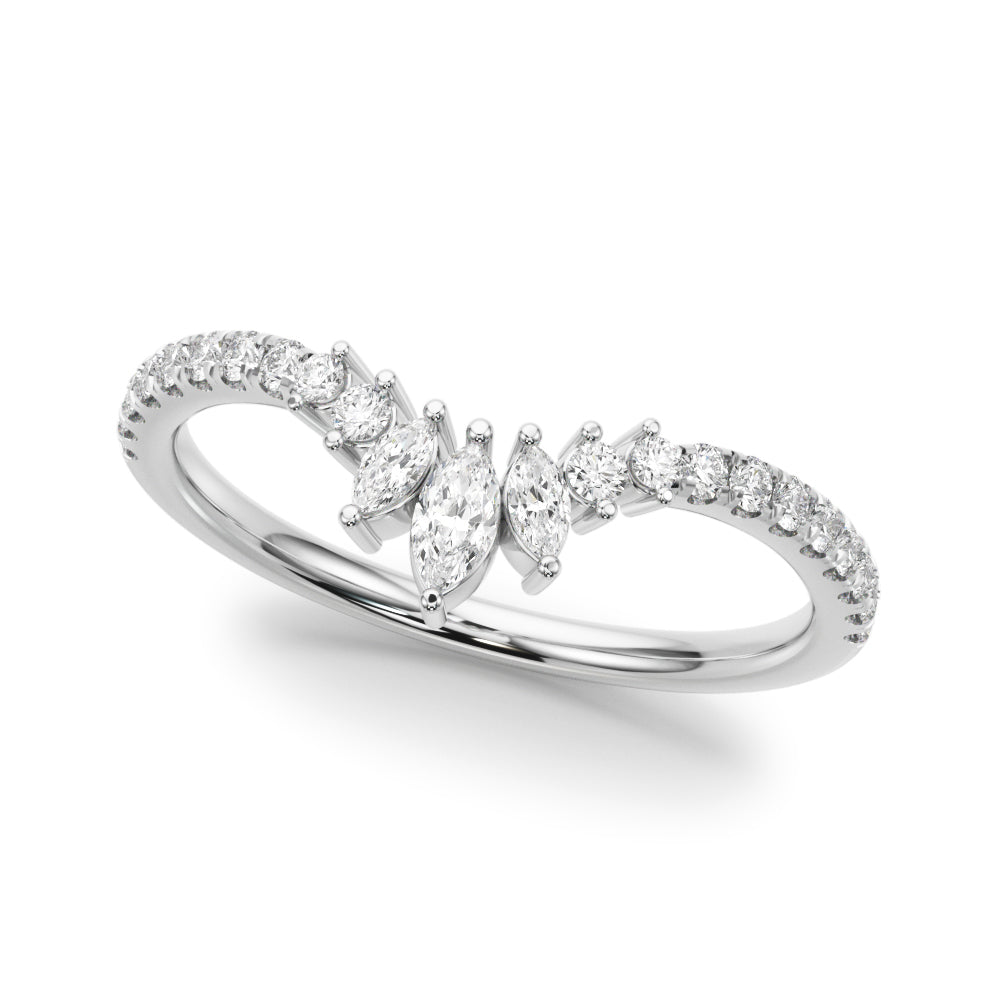 1/3 ct tw Lab Diamond Lab Grown Diamond Fashion Ring Marquise & Round