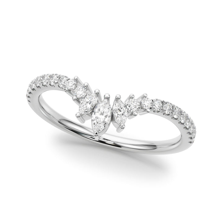 1/3 ct tw Lab Diamond Lab Grown Diamond Fashion Ring Marquise & Round