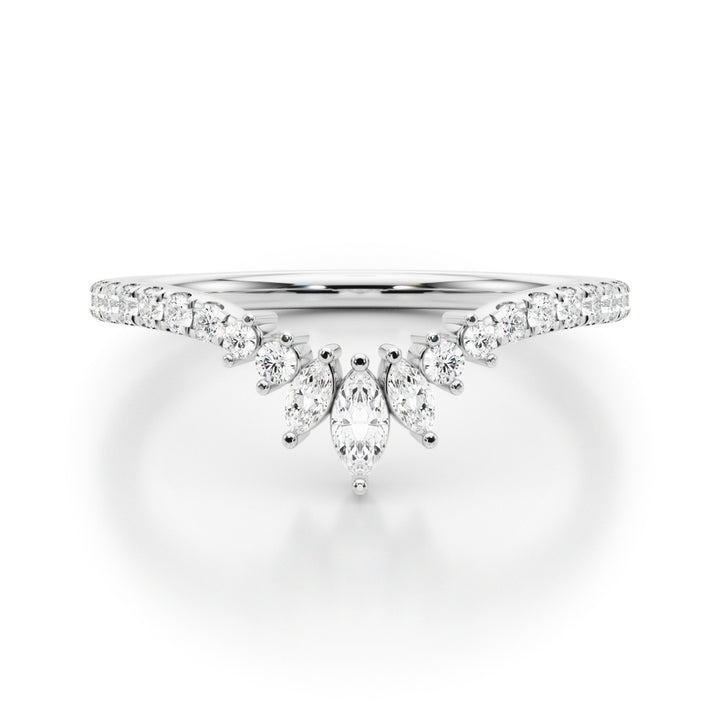 1/3 ct tw Lab Diamond Lab Grown Diamond Fashion Ring Marquise & Round