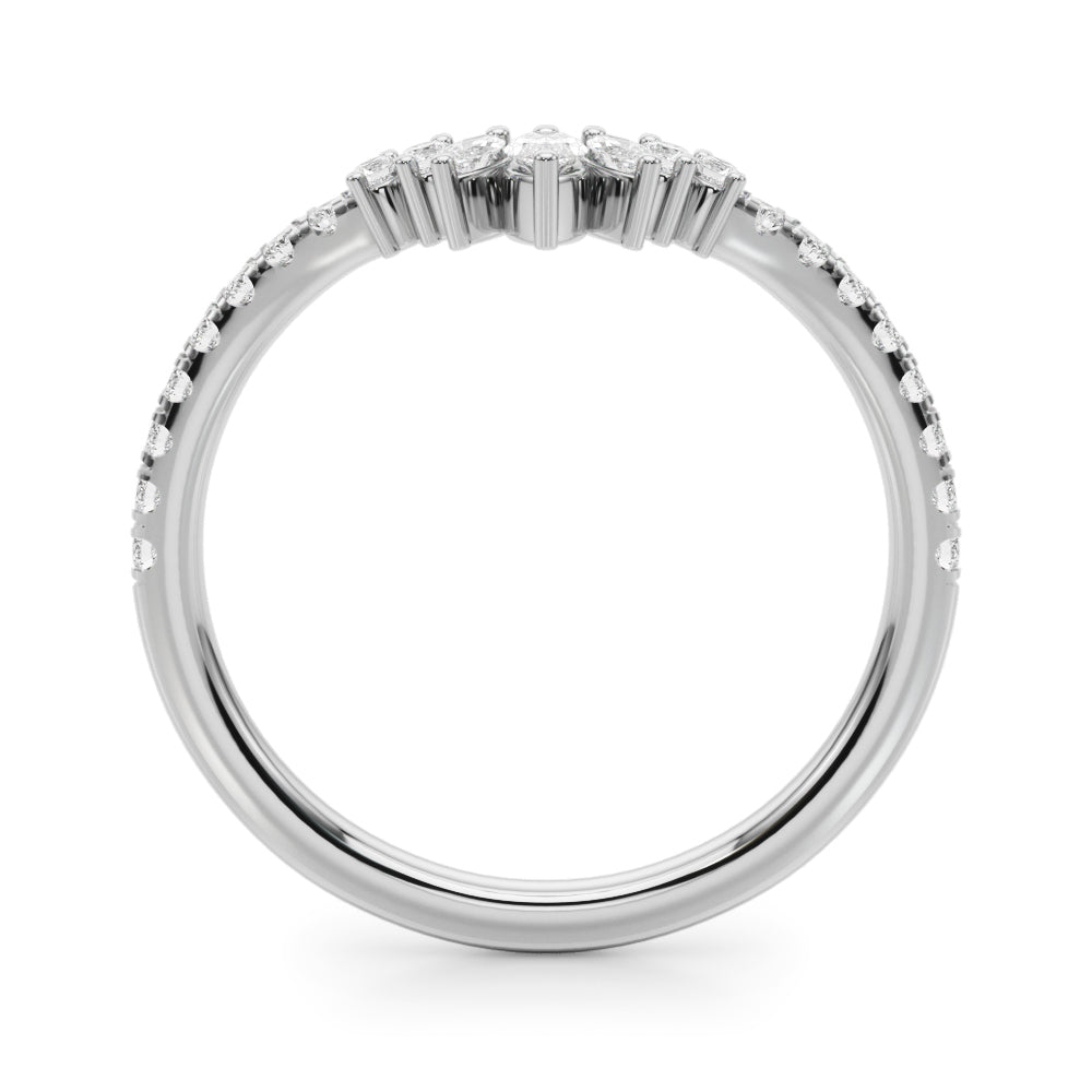 1/3 ct tw Lab Diamond Lab Grown Diamond Fashion Ring Marquise & Round