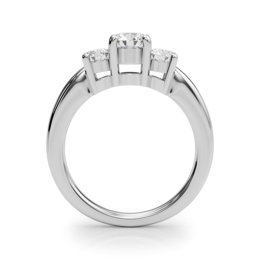 2 ct tw Lab Diamond Lab Grown Diamond 3 Stone Engagement Ring Round