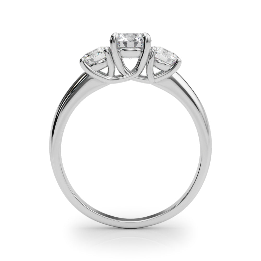 1 ct tw Lab Diamond Lab Grown Diamond 3 Stone Engagement Ring Round