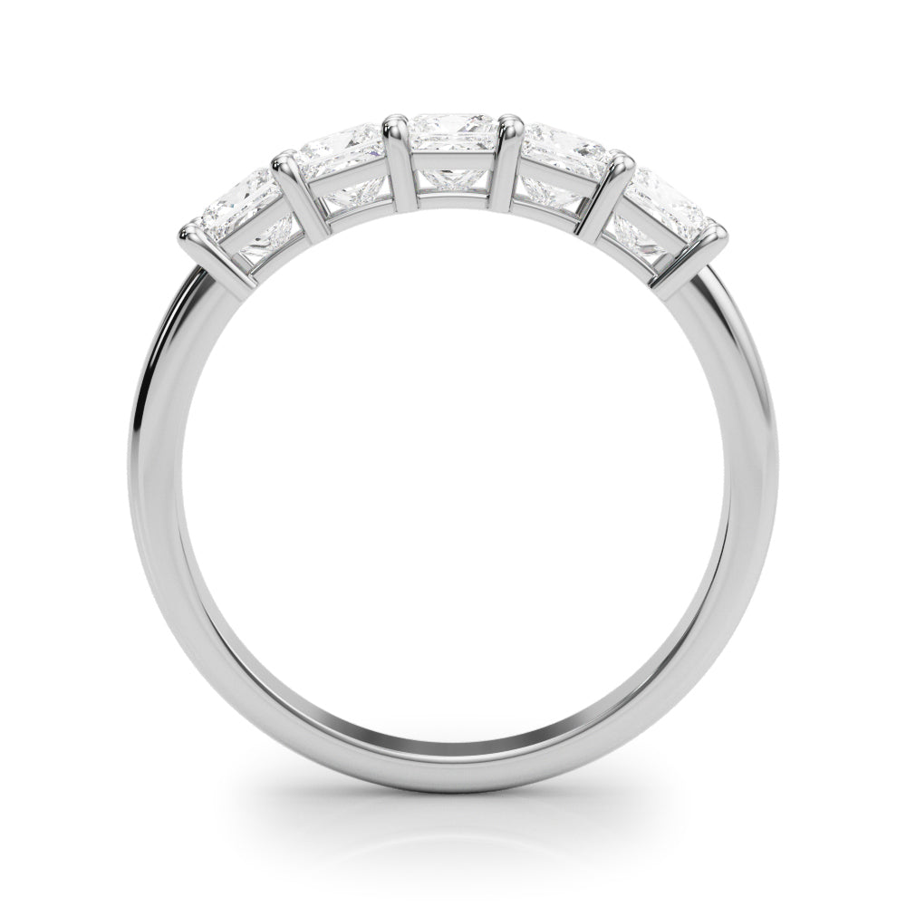 2 ct tw Lab Diamond Lab Grown Diamond 5 Stone Band Princess Cut