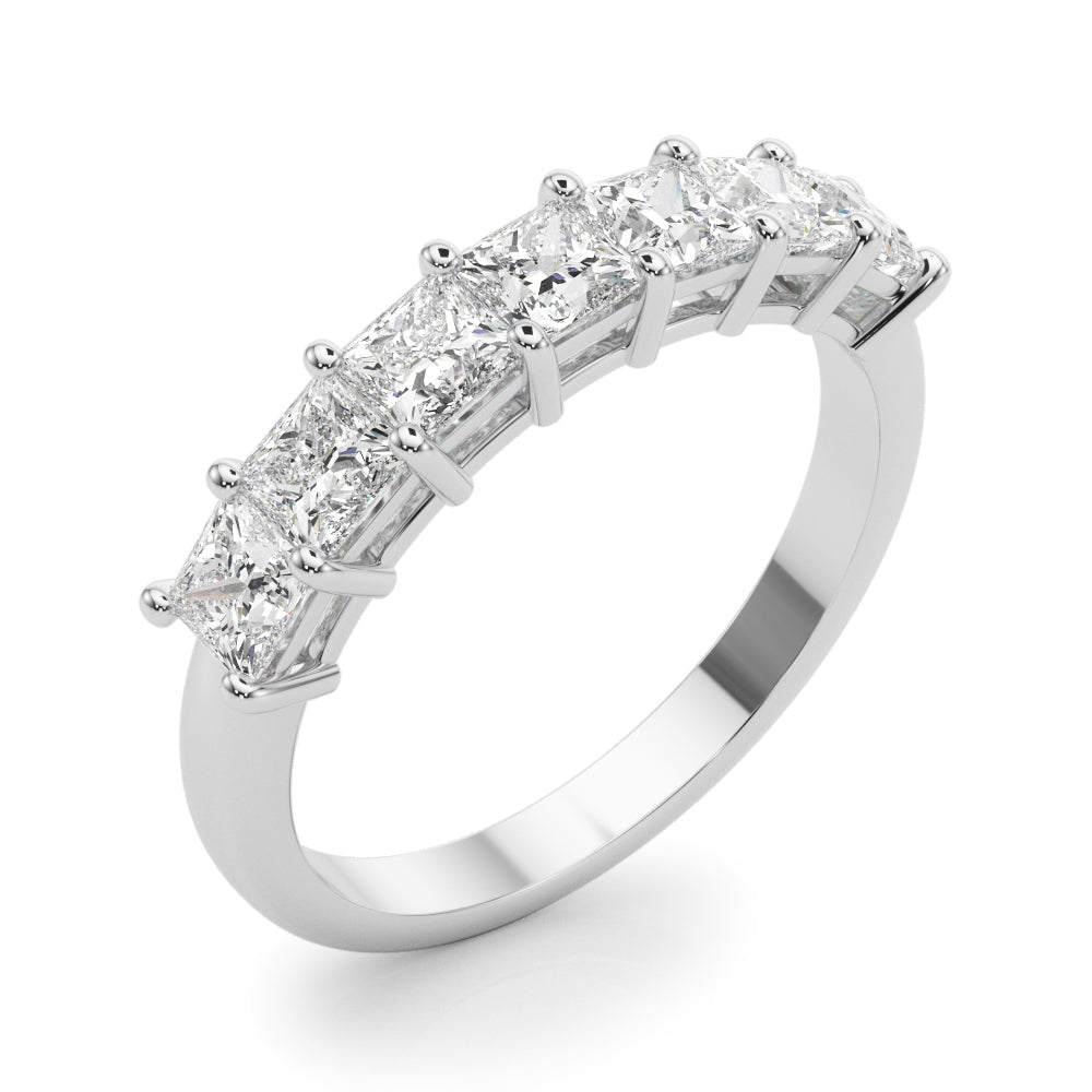 1 3/8 ct tw Lab Diamond Lab Grown Diamond 7 Stone Band Princess Cut