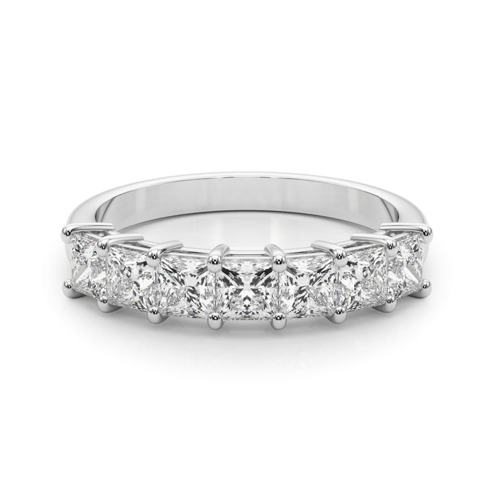 1 3/8 ct tw Lab Diamond Lab Grown Diamond 7 Stone Band Princess Cut