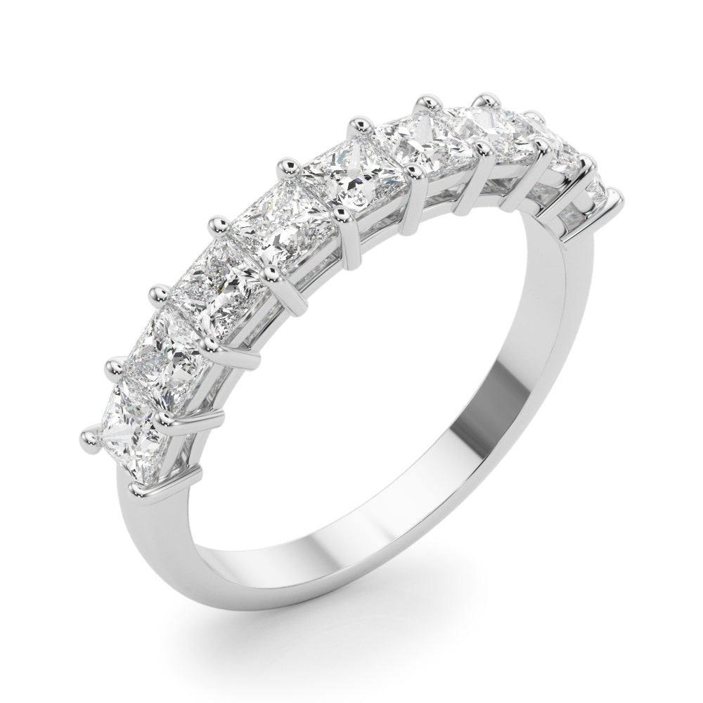 1 7/8 ct tw Lab Diamond Lab Grown Diamond 9 Stone Band Princess Cut