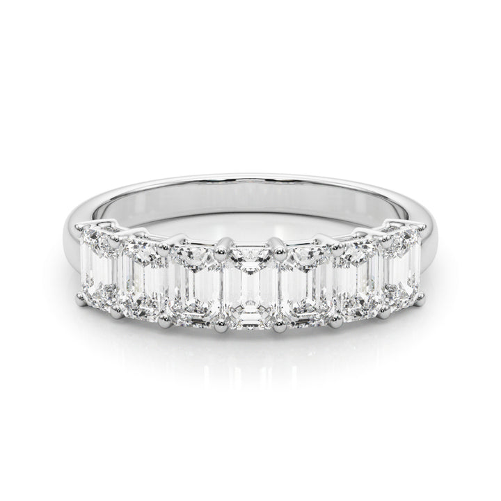1 3/4 ct tw Lab Diamond Lab Grown Diamond 7 Stone Band Emerald Cut