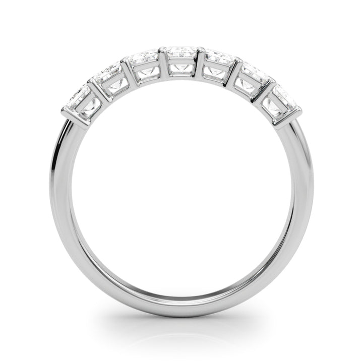 2 1/6 ct tw Lab Diamond Lab Grown Diamond 7 Stone Band Emerald Cut