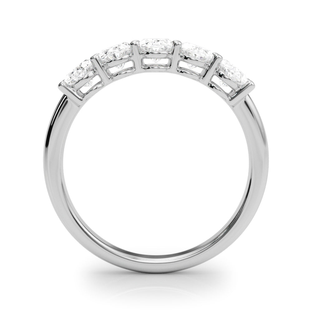 2 ct tw Lab Diamond Lab Grown Diamond 5 Stone Band Oval