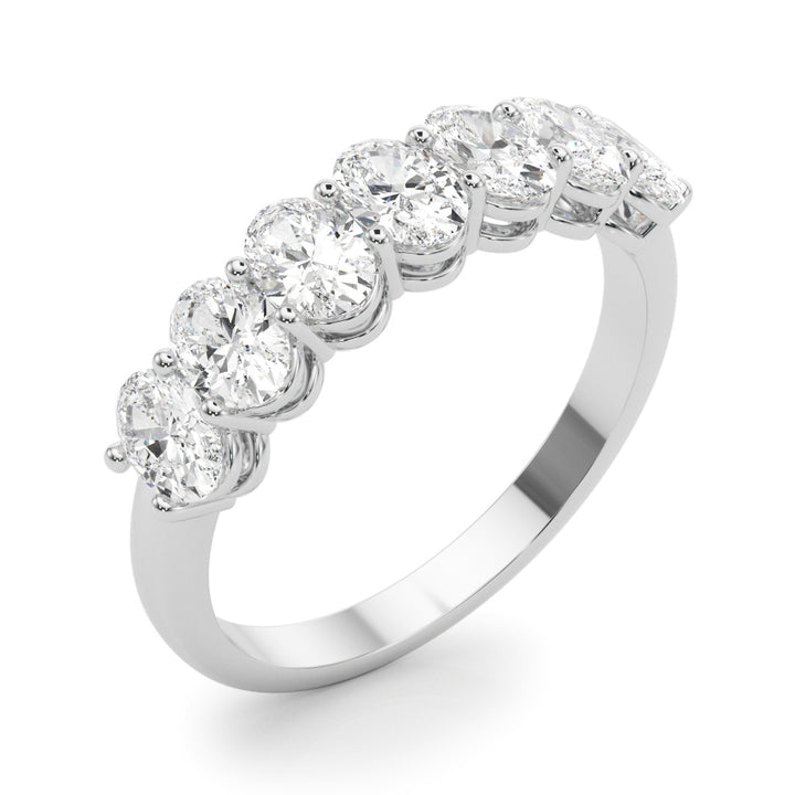 1 ct tw Lab Diamond Lab Grown Diamond 7 Stone Band Oval