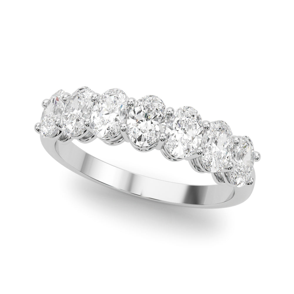 1 ct tw Lab Diamond Lab Grown Diamond 7 Stone Band Oval