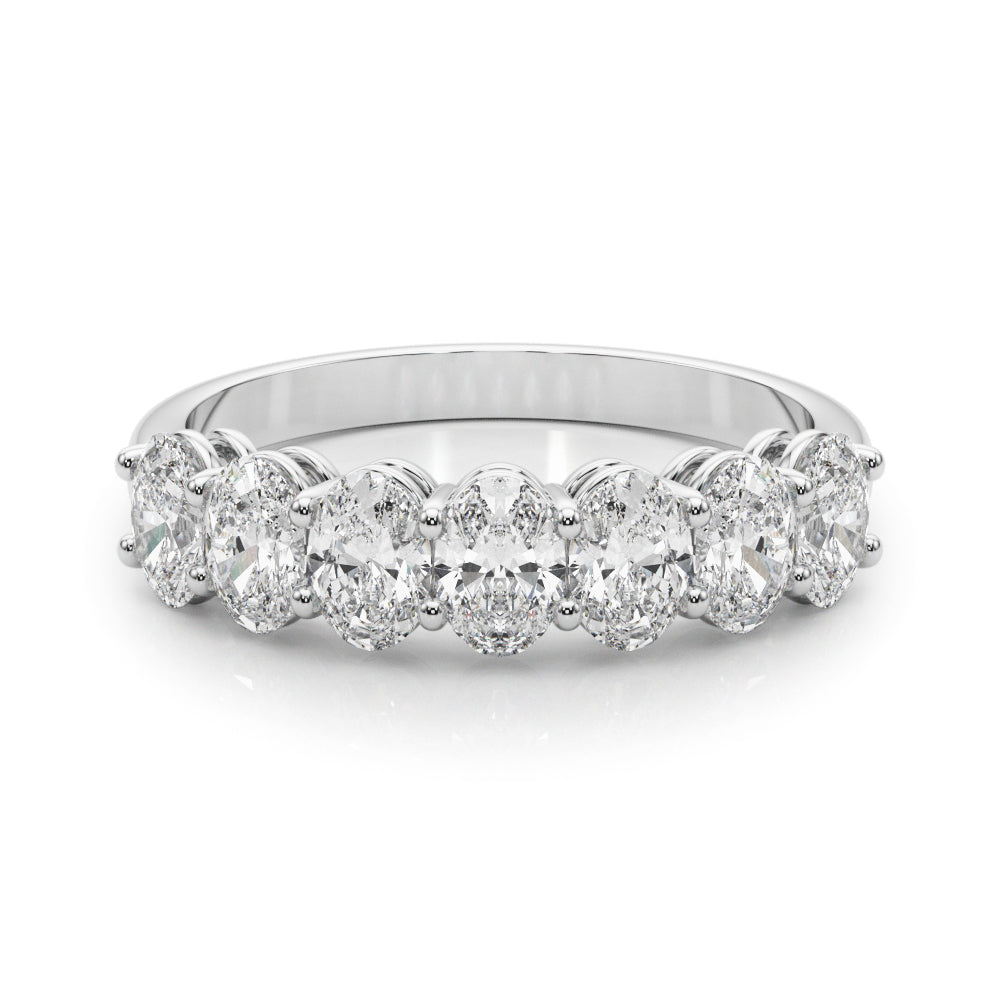1 5/8 ct tw Lab Diamond Lab Grown Diamond 7 Stone Band Oval