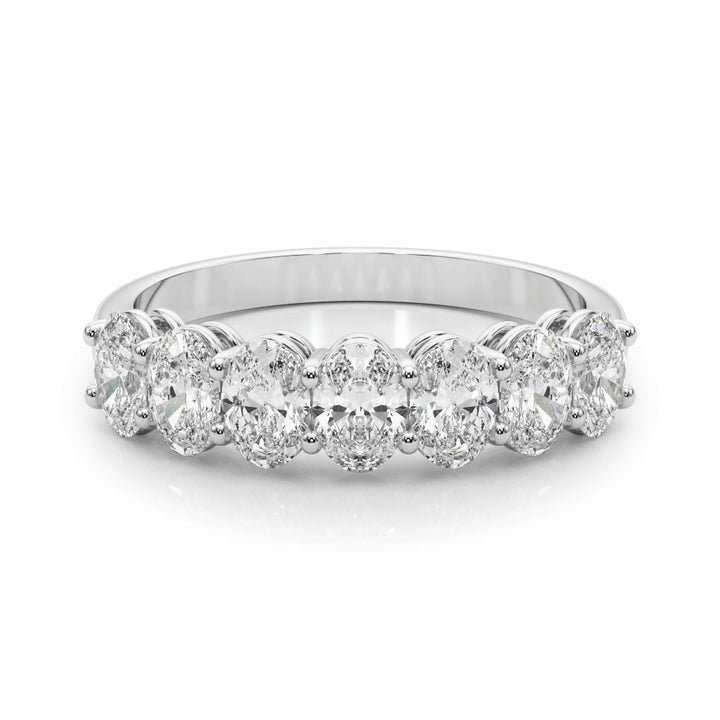 1 5/8 ct tw Lab Diamond Lab Grown Diamond 7 Stone Band Oval