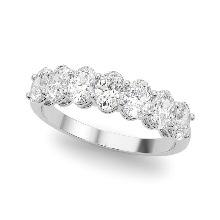 2 ct tw Lab Diamond Lab Grown Diamond 7 Stone Band Oval