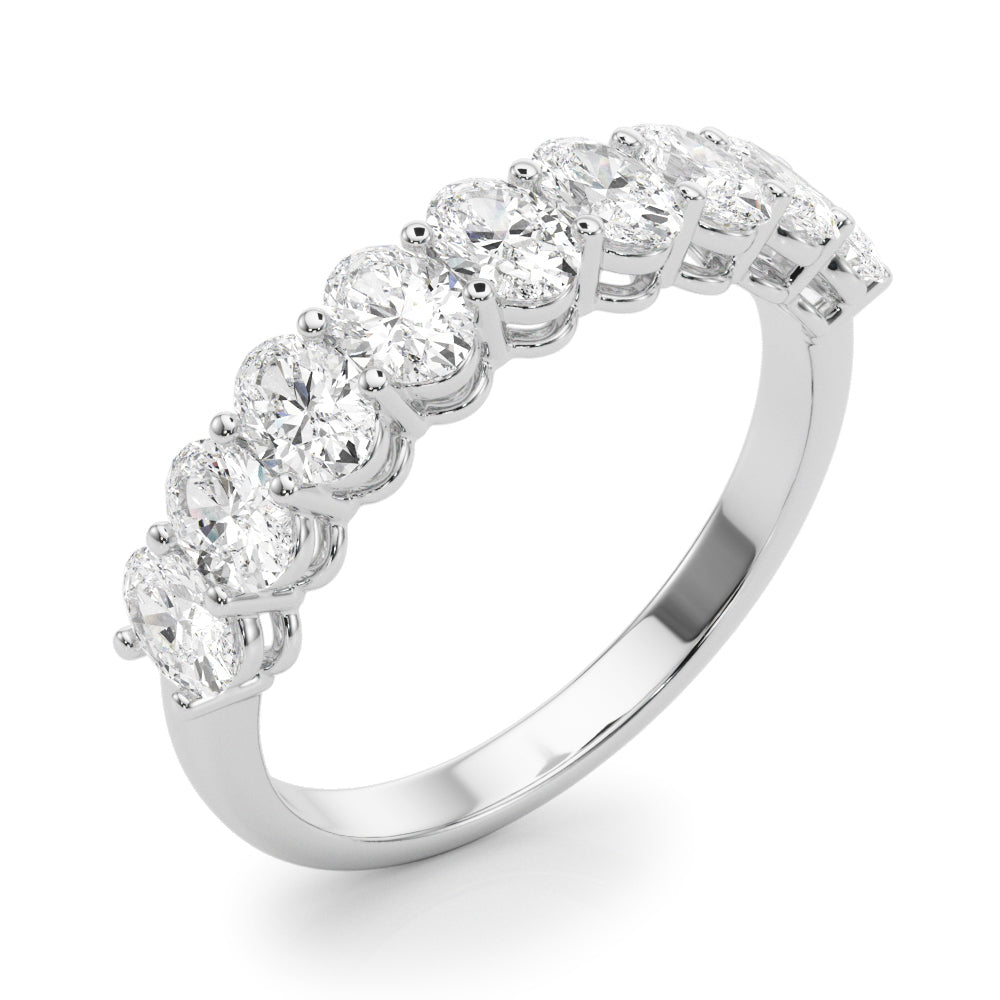 1 ct tw Lab Diamond Lab Grown Diamond 9 Stone Band Oval