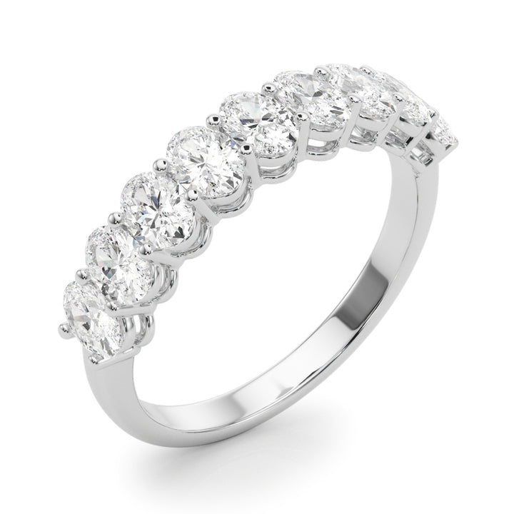 2 1/6 ct tw Lab Diamond Lab Grown Diamond 9 Stone Band Oval