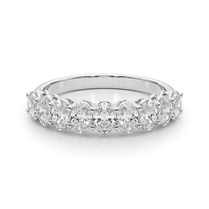 2 1/6 ct tw Lab Diamond Lab Grown Diamond 9 Stone Band Oval