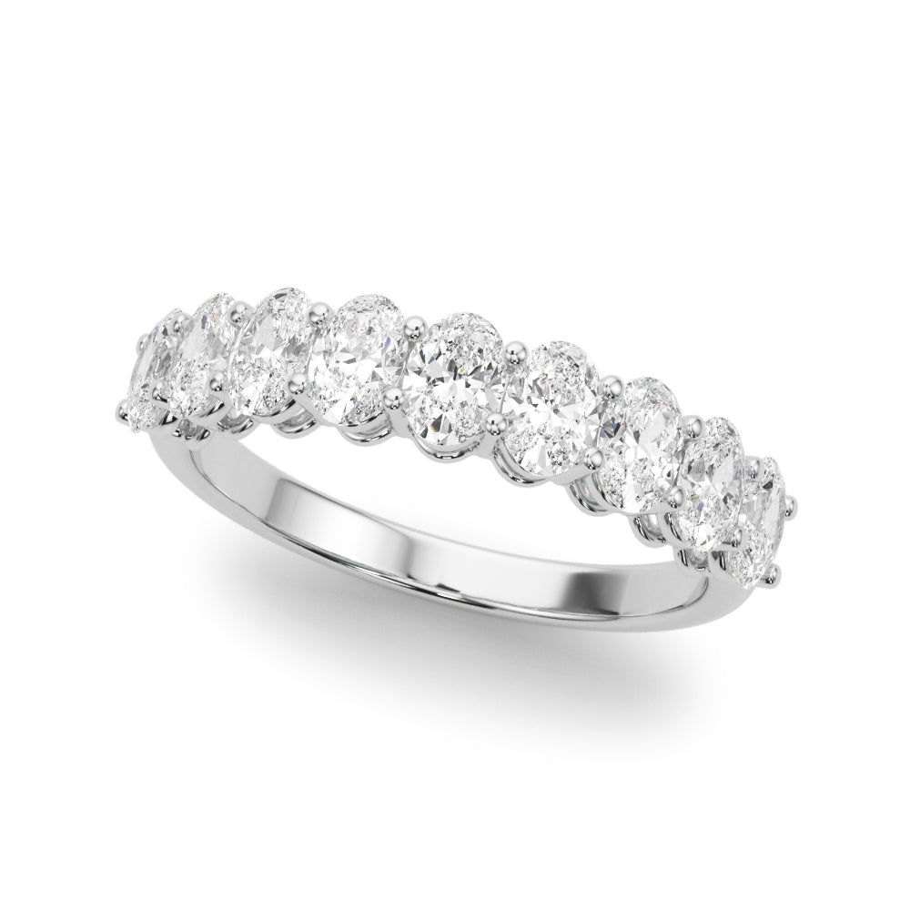 1 7/8 ct tw Lab Diamond Lab Grown Diamond 9 Stone Band Oval